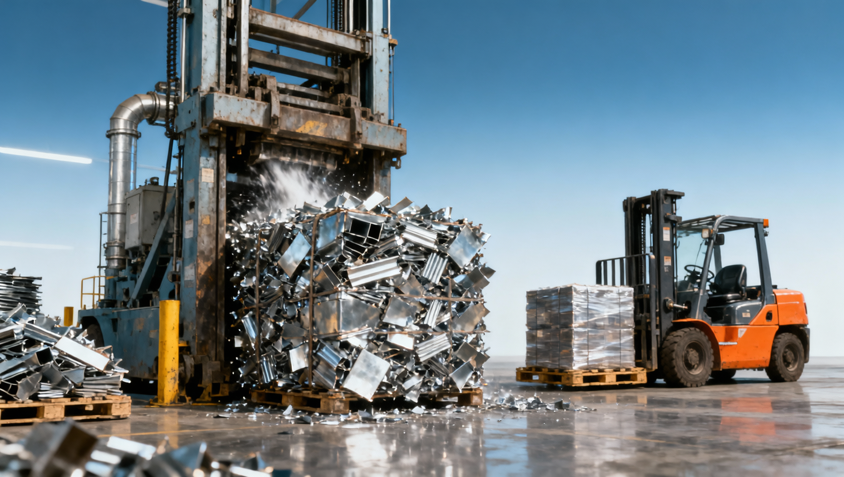 When a scrap metal baler becomes too small for daily loading needs