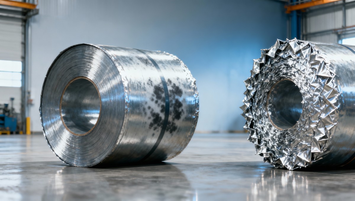 Galvanized steel coils: How to spot spangle inconsistency before uncoiling?