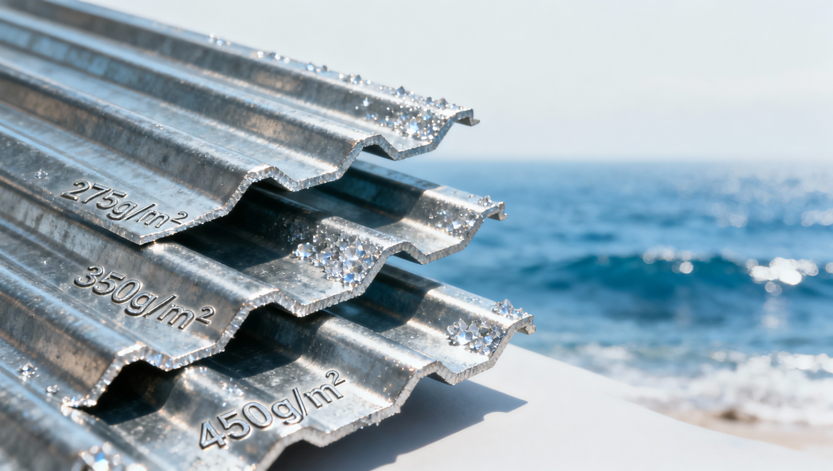 Corrugated roofing sheets: What coating thickness prevents premature rust in coastal zones?