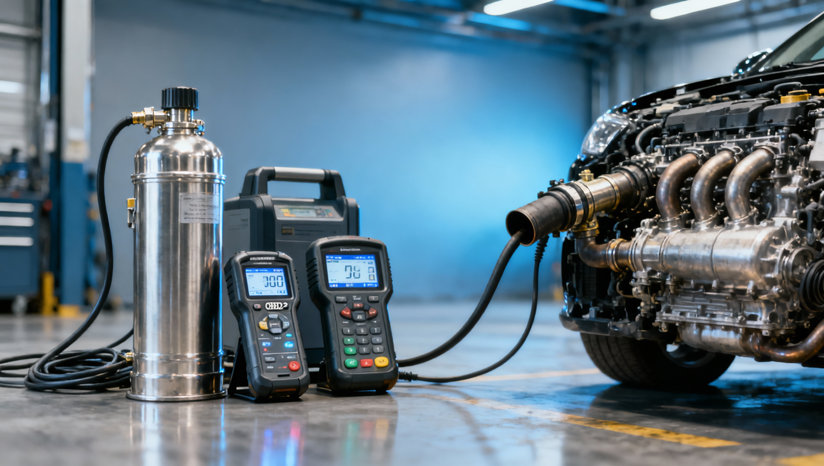 Emission Gas Analyzer for Fast Diagnostics