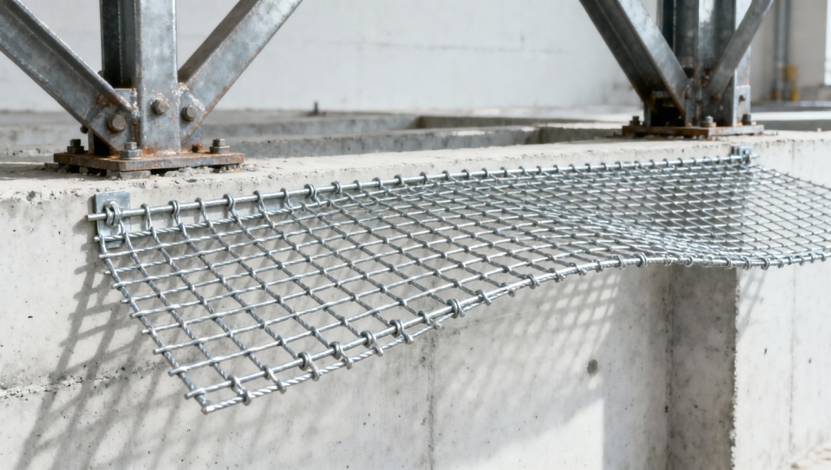 Welded wire mesh panels rated for containment — but deflect beyond safety thresholds at 12m spans Welded wire mesh panels rated for containment — but deflect beyond safety thresholds at 12m spans