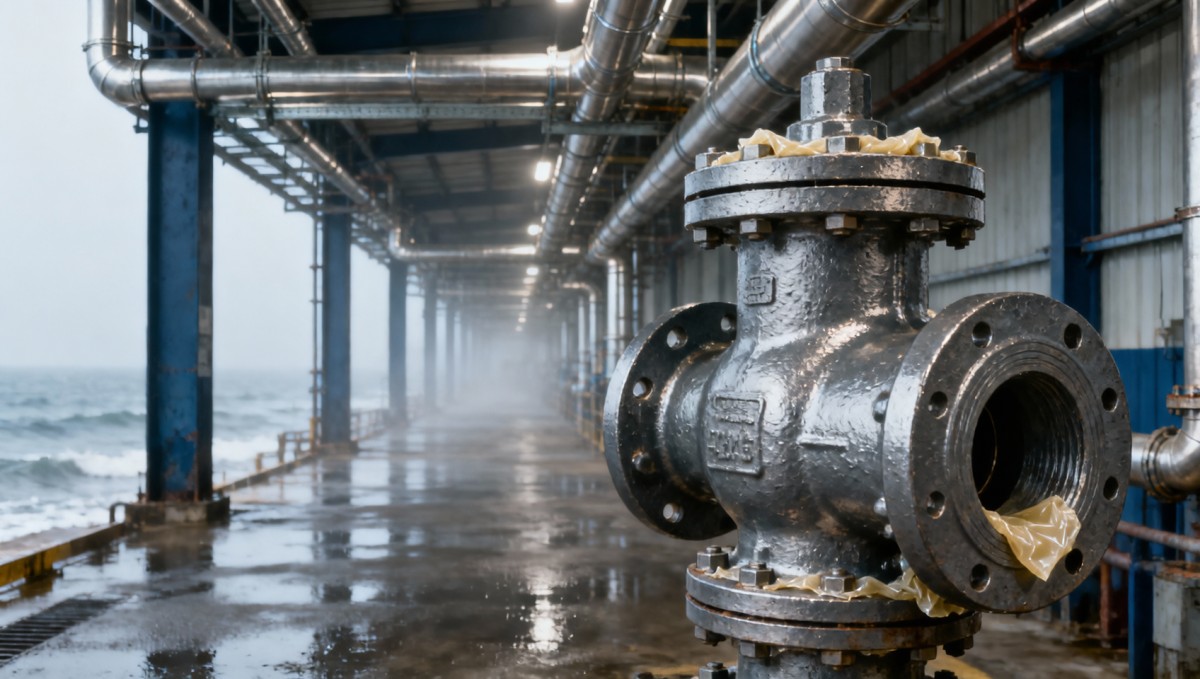 Cast iron gate valves in humid coastal plants — when corrosion starts before commissioning