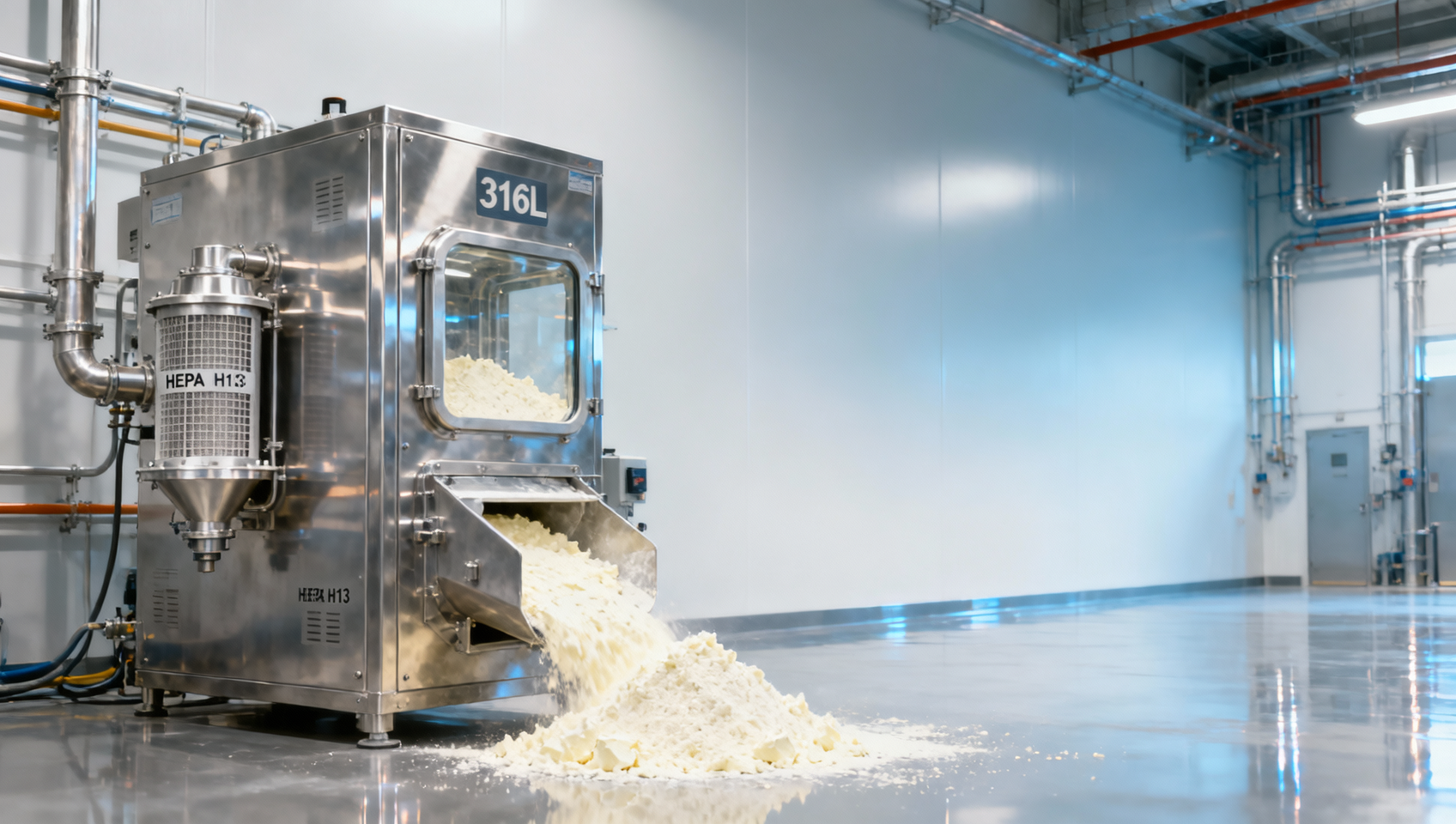 Waste minimization in food processing: Why vacuum conveying beats pneumatic for moisture-sensitive byproducts