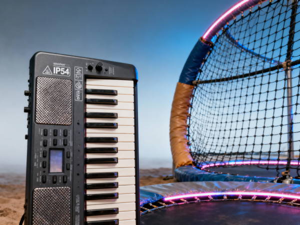 Keyboard instruments marketed as stage-ready—yet untested beyond 72dB ambient noise