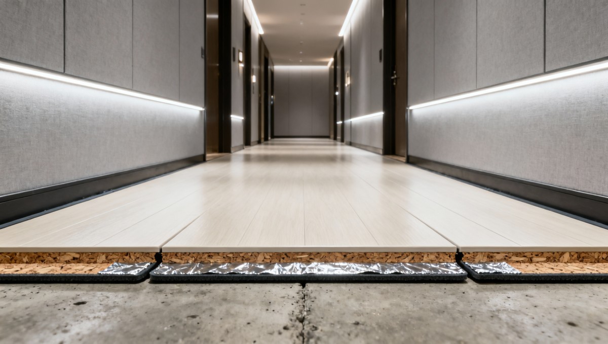 Soundproofing materials that actually reduce footfall noise in corridors