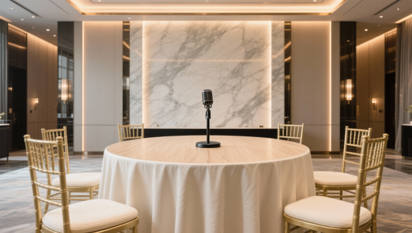 Microphone systems designed for hotel ballrooms—not conference centers