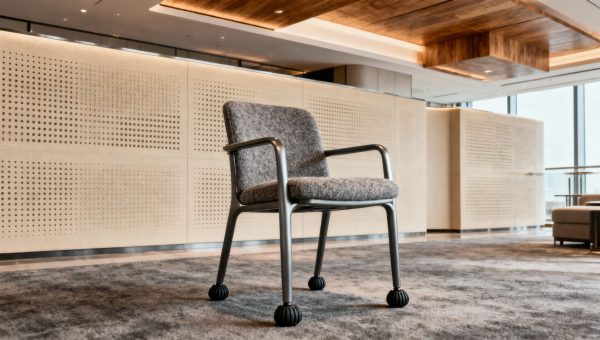 Hotel chairs tested for both durability and low-frequency transmission
