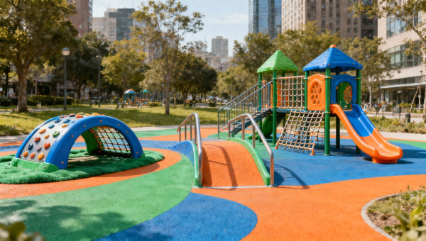 Playground planning for mixed-age zones: where ADA compliance and developmental safety clash