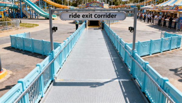 Amusement park signage placement that violates sightline rules — even when it looks ‘right’