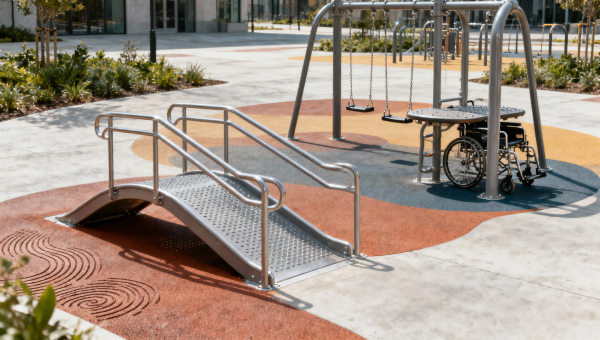 Inclusive playgrounds that look ADA-compliant on paper—but create real access barriers
