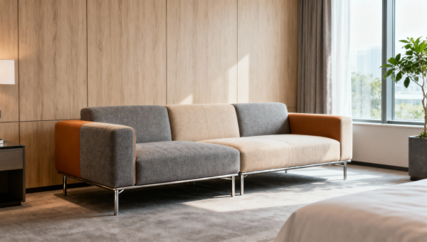 Hotel sofas sized for international guests—not just US averages