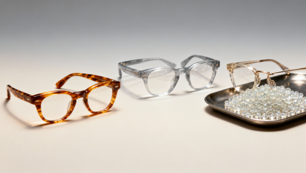 Designer eyewear frames labeled 'acetate' may contain only 37% bio-acetate — and no one discloses it
