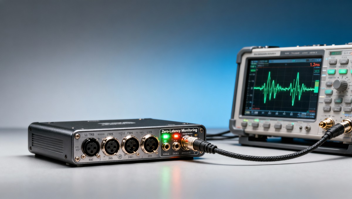Recording studio gear with ‘zero-latency monitoring’—tested latency vs. claimed specs