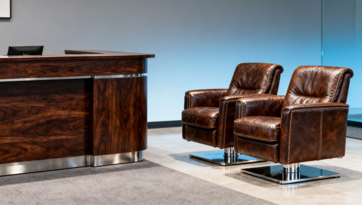 Luxury furniture that actually holds up in high-traffic lobbies — not just showroom photos