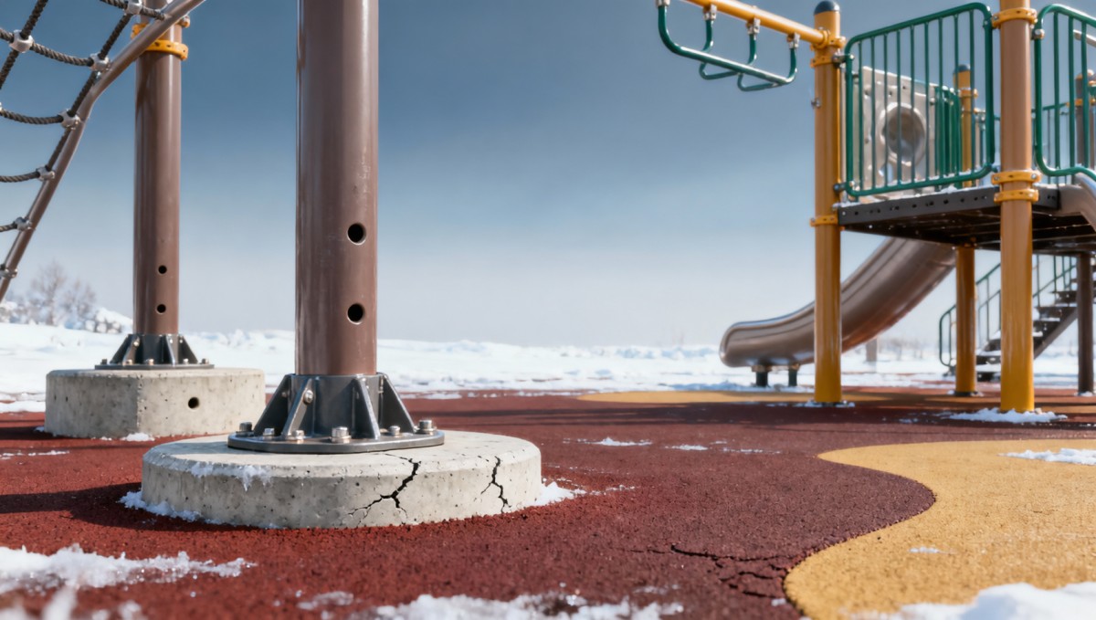Outdoor playgrounds installed in cold climates: The freeze-thaw flaw no one checks before signing off Outdoor playgrounds installed in cold climates: The freeze-thaw flaw no one checks before signing off