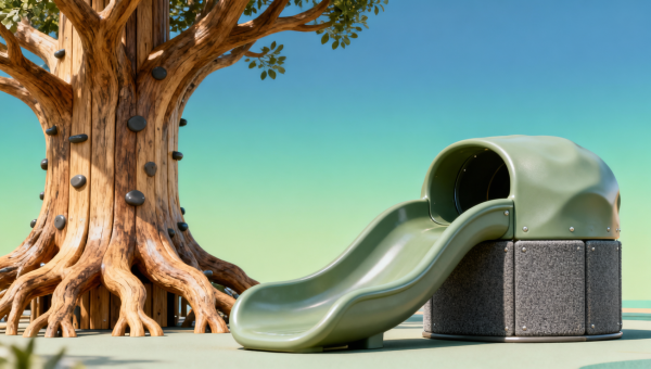 Playground design trends shifting in 2026: Less plastic, more biomimicry—and why contractors are slow to adapt