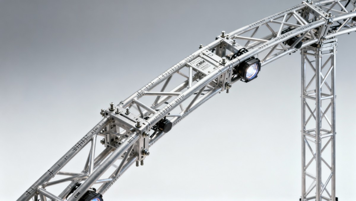 Stage lighting truss systems that ship pre-aligned — no on-site calibration Stage lighting truss systems that ship pre-aligned — no on-site calibration