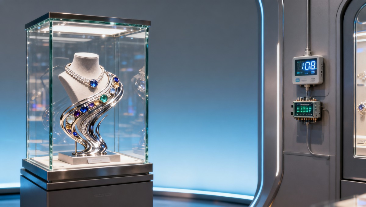 Jewelry display cases that meet museum-grade UV and humidity controls
