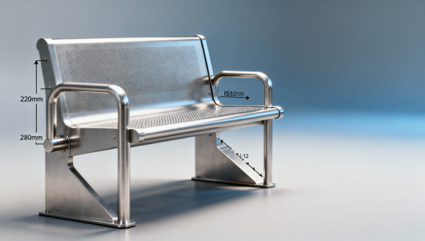 Park benches with integrated accessibility features