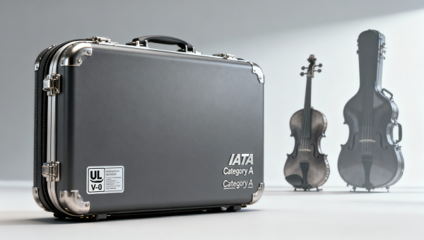 Orchestral instrument cases rated for airline cargo handling