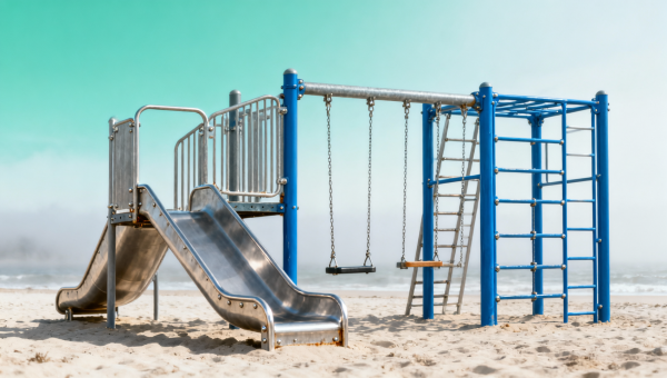 Playground structures built for coastal climates—do salt-spray tests matter?