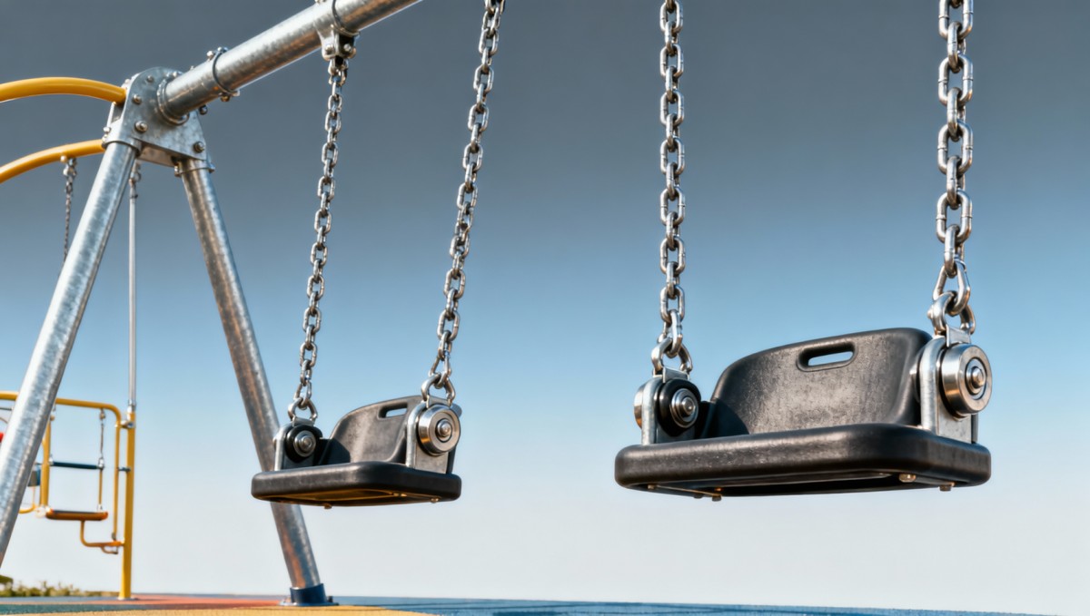 Playground swings with fewer maintenance calls over time