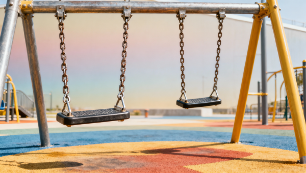 Why playground swings fail early at busy public sites