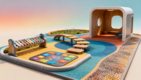 Sensory Playground Features Children Use More Than Expected