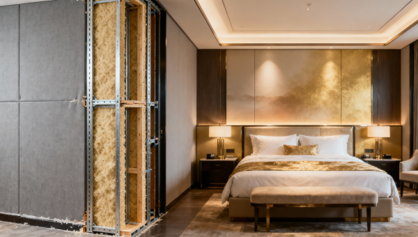 Soundproofing materials that work best between guest rooms