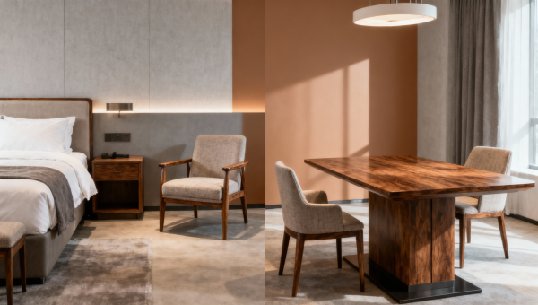 What shortens the life of commercial furniture in hotels