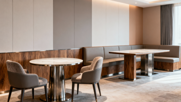 Round or rectangular hotel tables for tighter layouts?