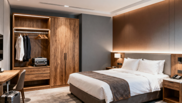 Open or closed hotel wardrobes for easier housekeeping?