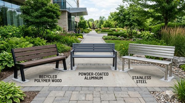 Park Benches: Which Materials Need Less Maintenance Outdoors?