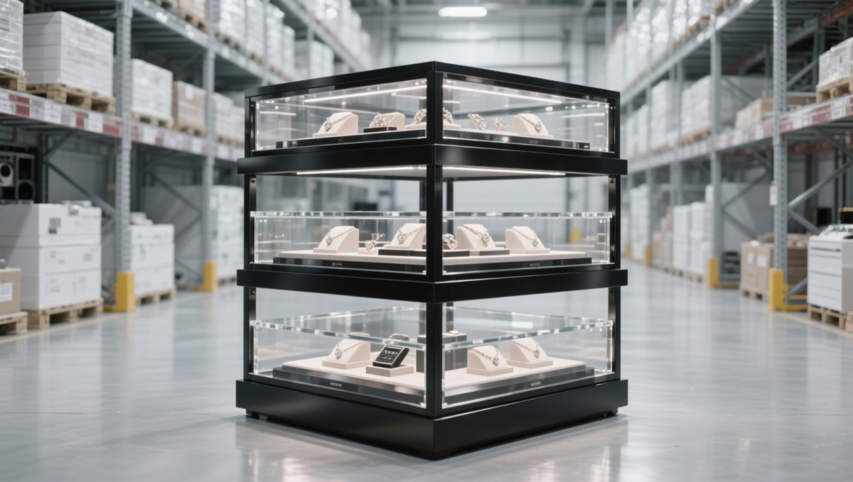 Jewelry packaging & display units designed for retail are cracking under warehouse stacking pressure Jewelry packaging & display units designed for retail are cracking under warehouse stacking pressure