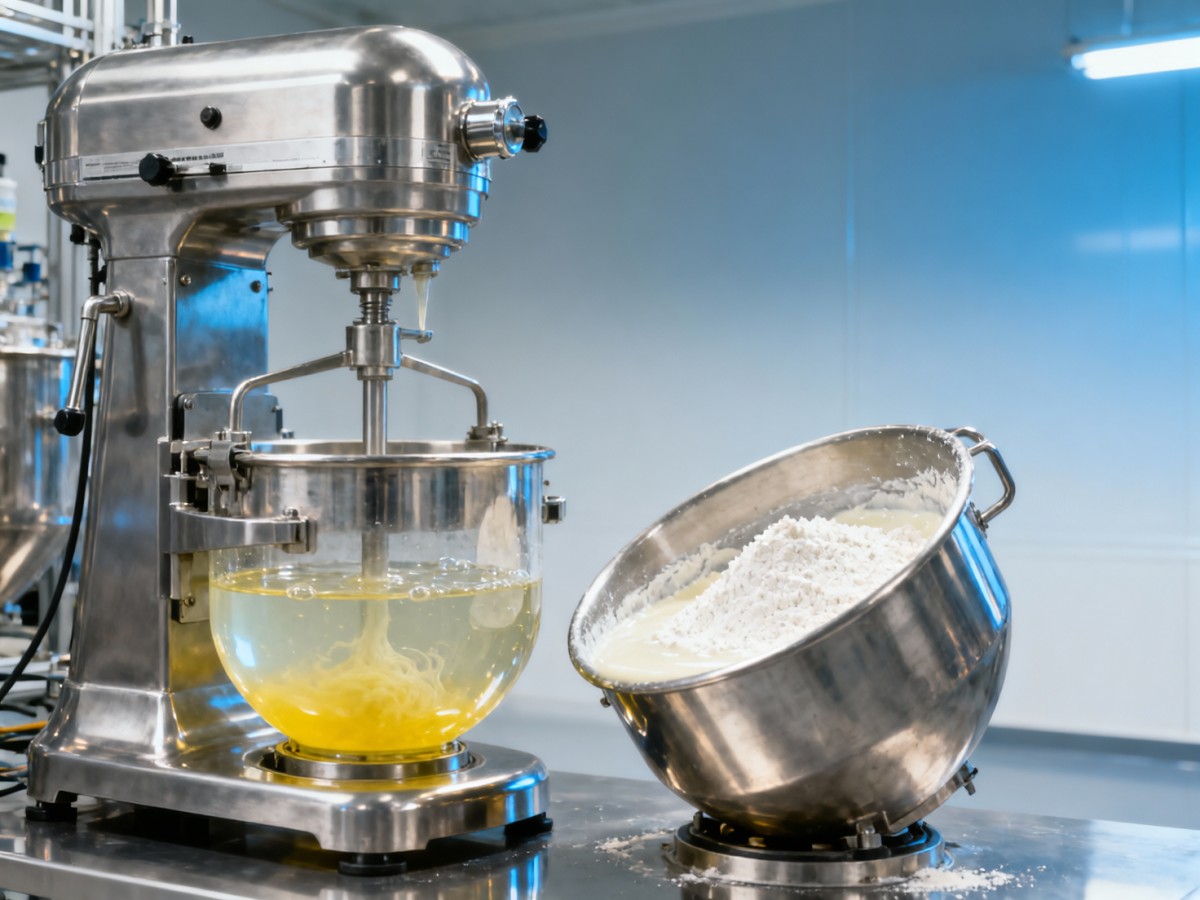 Planetary mixer commercial units behave differently with hydrocolloids vs Planetary mixer commercial units behave differently with hydrocolloids vs