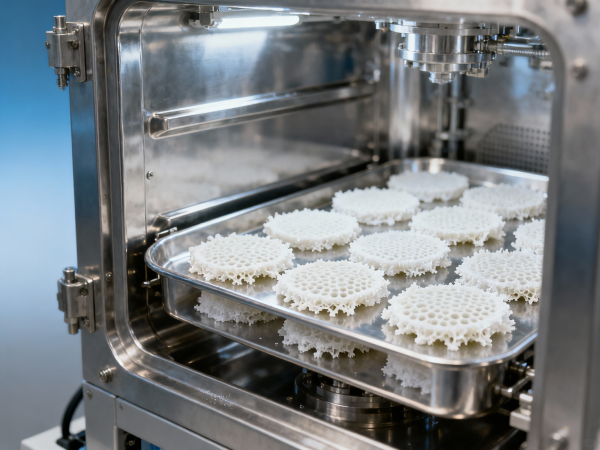 Industrial freeze drying machines show surprising batch-to-batch variance in crust formation time Industrial freeze drying machines show surprising batch-to-batch variance in crust formation time