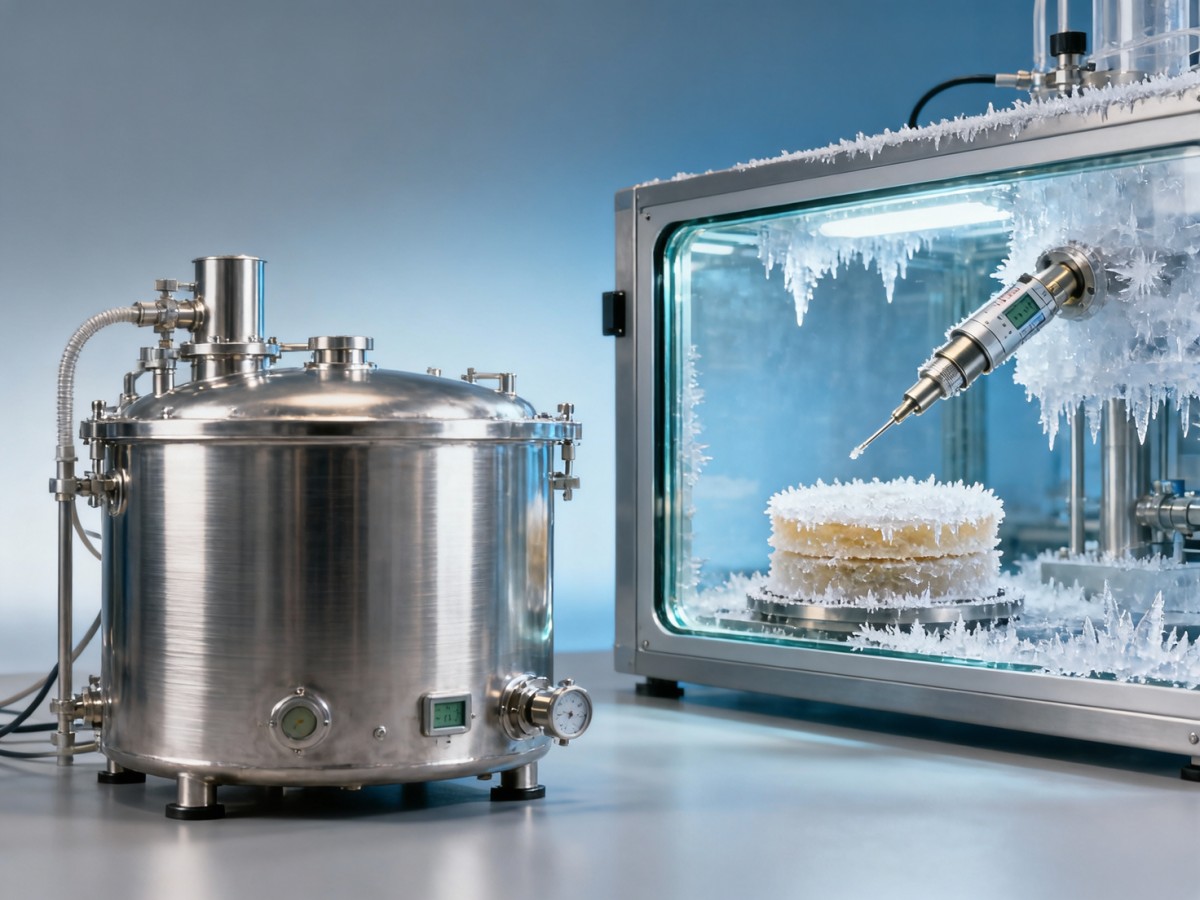 Freeze drying machine industrial units with 'low energy' claims rarely deliver below -35°C Freeze drying machine industrial units with 'low energy' claims rarely deliver below -35°C