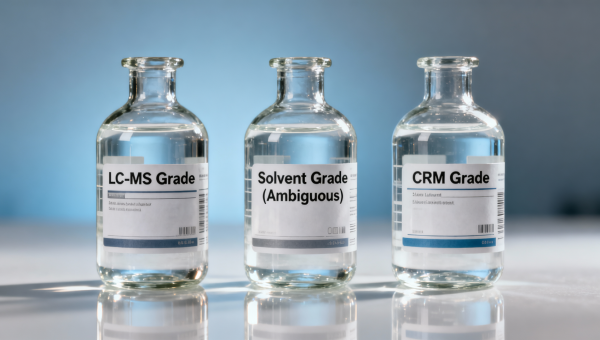 Bulk laboratory reagents: Why solvent grade mislabeling becomes costly during GC-MS method validation