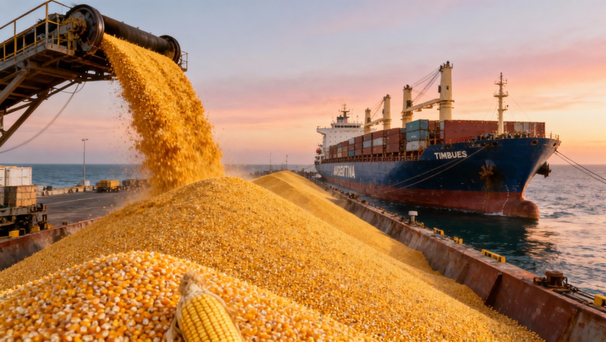Argentina's First Corn Export to China: 34,000 Tons Shipped to Meet Feed Demand Argentina's First Corn Export to China: 34,000 Tons Shipped to Meet Feed Demand