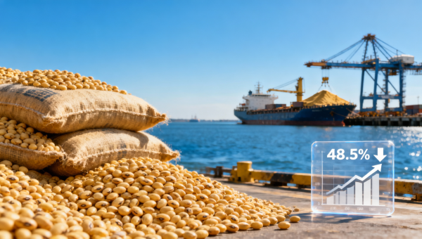 US Soybean Exports to China Drop 48.5%, China Diversifies Oilseed Imports