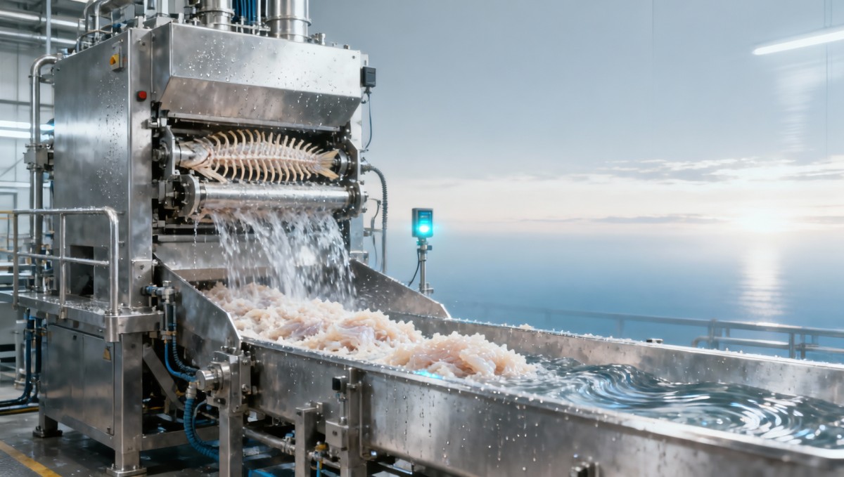 Surimi processing equipment that actually handles seasonal raw material variations