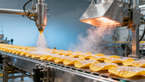 Corn flakes processing line sugar coating adhesion fails below 22°C ambient temperature Corn flakes processing line sugar coating adhesion fails below 22°C ambient temperature