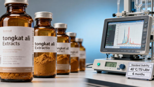 Tongkat ali extract bulk suppliers rarely disclose this stability test result