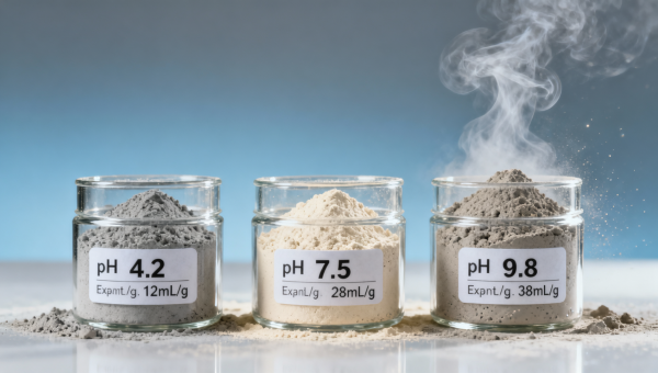 Bentonite clay food grade batches vary wildly in pH and swelling capacity Bentonite clay food grade batches vary wildly in pH and swelling capacity