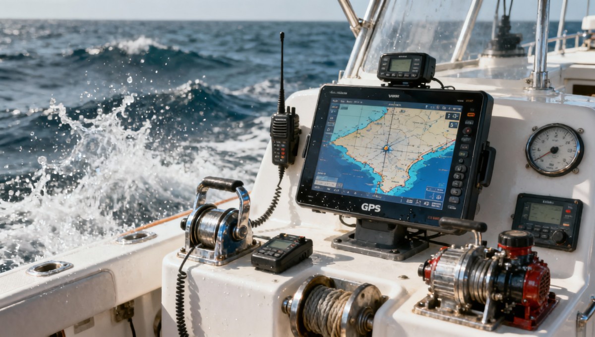 GPS chartplotters for fishing boats that stay readable in spray