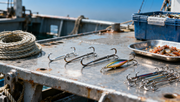 Commercial fishing hooks bulk: what changes with hook material