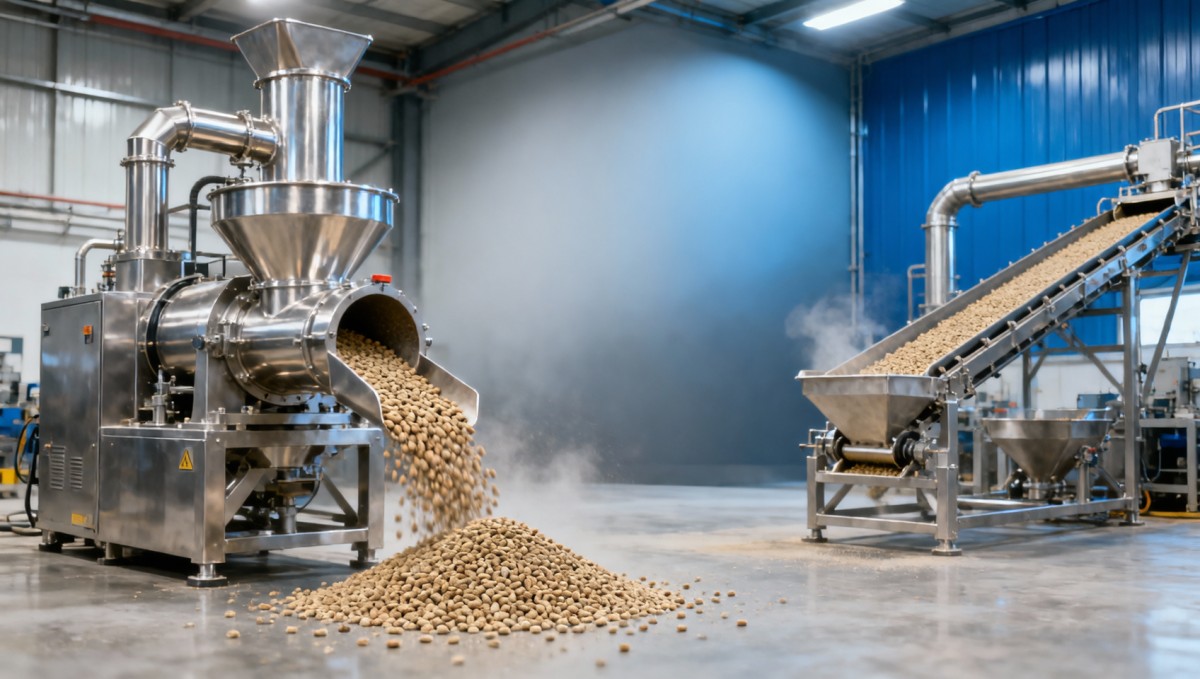 Wet mix or dry mix for a shrimp feed pellet machine?