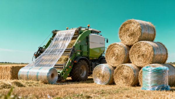 Silage Bale Wrapper Machine Film Waste Comes from Setup