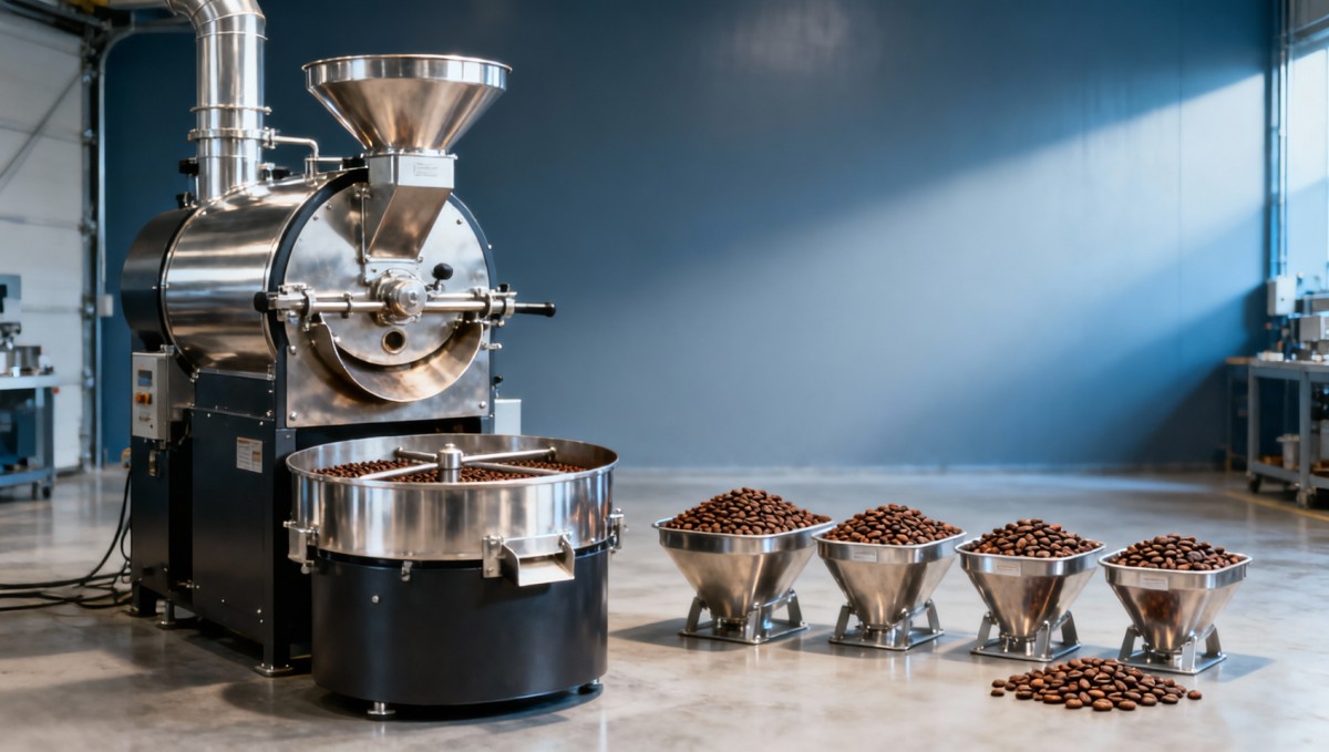 How to compare cocoa bean roaster commercial models by batch size