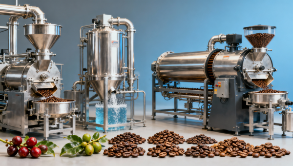 Wet or dry coffee processing machinery for different bean origins?